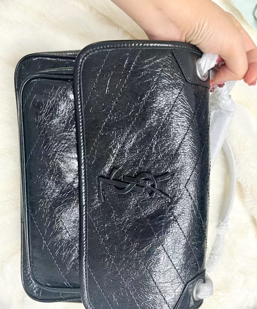 SAINT LAURENT NIKI MEDIUM IN CRINKLED VINTAGE LEATHER photo review